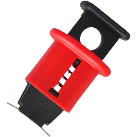 Блокиратор миниатюрных автоматов кнопочный POS (Красный)(BD-D01) Блокиратор миниатюрных автоматов кнопочный POS (Красный)(BD-D01)