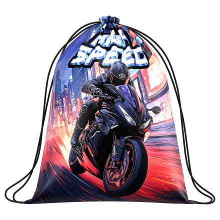 Мешок для обуви 1 отделение ArtSpace "Bike", увеличенный объем, 410*490мм