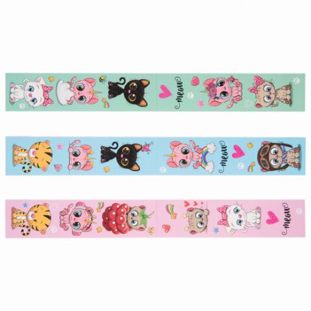 Закладки для книг с магнитом MEOW CATS, набор 6 шт., блестки, 25x196 мм, ЮНЛАНДИЯ, 113442 Закладки для книг с магнитом MEOW CATS, набор 6 шт., блестки, 25x196 мм, ЮНЛАНДИЯ, 113442