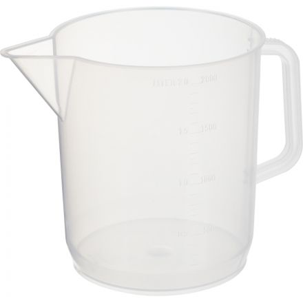 Стакан низкий 2000 мл. с ручкой, с дел., п/п, LAMAPLAST 11000847