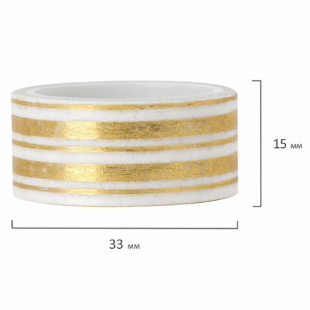 Клейкие WASHI-ленты для декора с фольгой ЗОЛОТИСТЫЕ, 15 мм х 3 м, 7 шт., рисовая бумага, ОСТРОВ СОКРОВИЩ, 661712 Клейкие WASHI-ленты для декора с фольгой ЗОЛОТИСТЫЕ, 15 мм х 3 м, 7 шт., рисовая бумага, ОСТРОВ СОКРОВИЩ, 661712