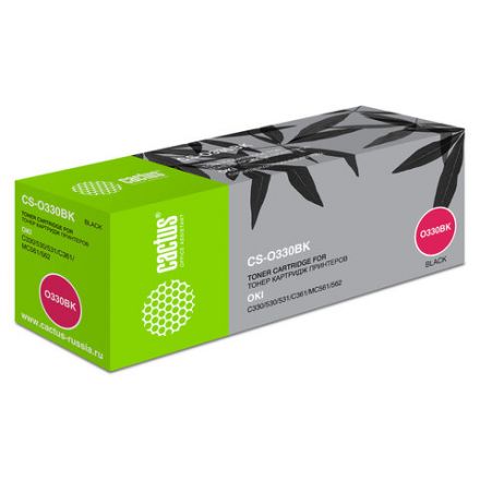 Тонер-картридж CACTUS (CS-O330BK) для OKI C330/530, черный, ресурс 3500 стр. Тонер-картридж CACTUS (CS-O330BK) для OKI C330/530, черный, ресурс 3500 стр.