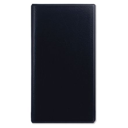 Визитница на 4-х кольцах BRAUBERG, четырехрядная, на 160 визиток, черная, 231825