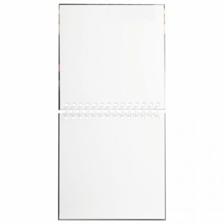 Скетчбук белая бумага 100 г/м2 195х195 мм, 80 л., гребень, твердая обложка, BRAUBERG ART DEBUT, 112986