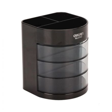 Набор настольный Deli E38253 12 предметов черный Набор настольный Deli E38253 12 предметов черный