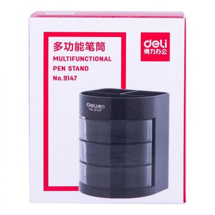 Набор настольный Deli E38253 12 предметов черный Набор настольный Deli E38253 12 предметов черный