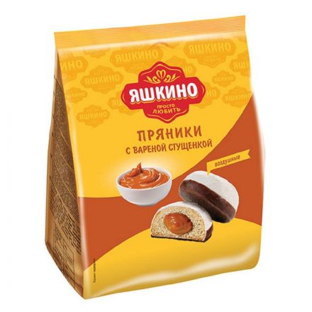 Пряники Яшкино с вареной сгущенкой, 350г ЯП907 Пряники Яшкино с вареной сгущенкой, 350г ЯП907