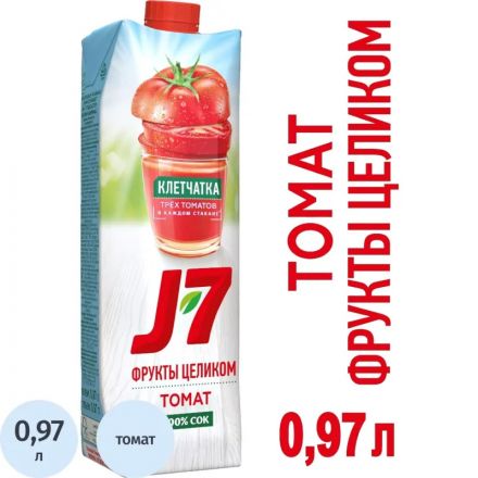 Сок J7 Томат с мякотью, 0,97л