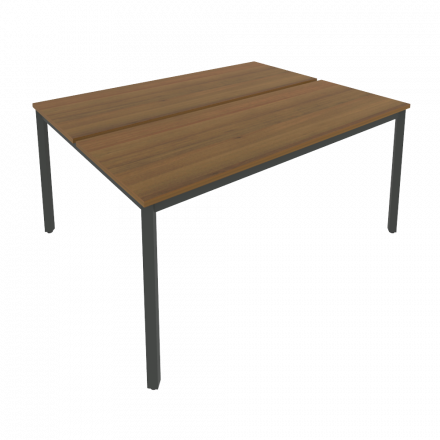 Slim Рабочая станция на металлокаркасе С.СП-6.2 Орех/Антрацит металл 1580*1235*750