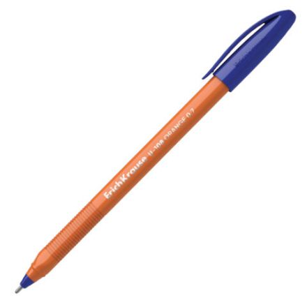 Ручка шариковая масляная ERICH KRAUSE "U-108" Orange СИНЯЯ, корпус оранжевый, 0,7 мм, линия 0,26 мм, 47582