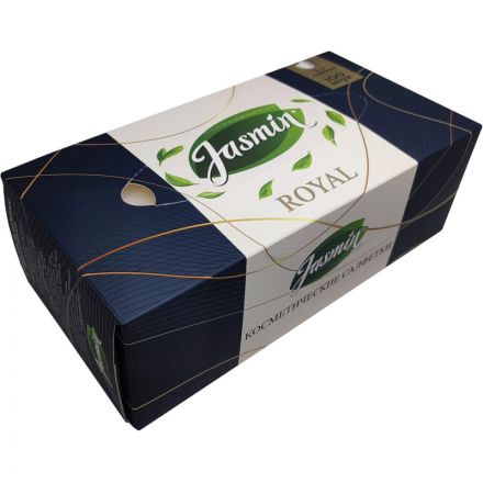 Салфетки косметические Jasmin Royal 3-слойные (100 штук в упаковке) Салфетки косметические Jasmin Royal 3-слойные (100 штук в упаковке)