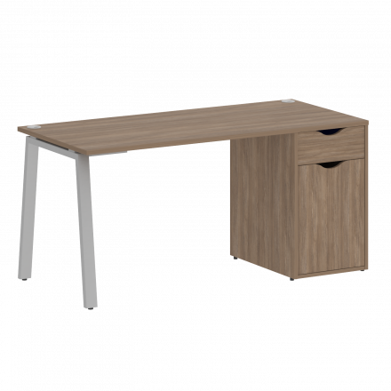 Home Office Стол письменный VR.SP-3-158.1.A Дуб аризона/Серый металл 1580*720*750