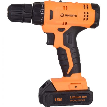 Шуруповерт аккумуляторный Вихрь ДА-18Л-2к Шуруповерт аккумуляторный Вихрь ДА-18Л-2к
