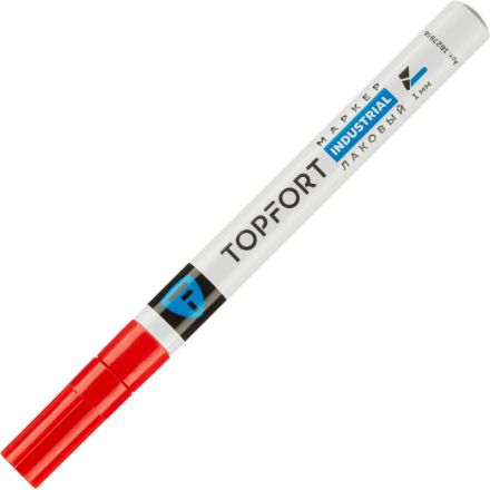 Маркер лаковый TOPFORT Industrial 1 мм красный Маркер лаковый TOPFORT Industrial 1 мм красный