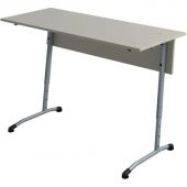 Парта МЕТ_ Стол ученический Гармония 2-местный 3-7г.р. серый/серый