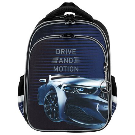 Ранец BRAUBERG QUADRO, 3 отделения, с брелоком, "Sport car", LED-ЛАМПОЧКИ, 37х28х18 см, 271359 Ранец BRAUBERG QUADRO, 3 отделения, с брелоком, "Sport car", LED-ЛАМПОЧКИ, 37х28х18 см, 271359