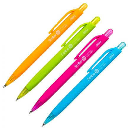 Карандаш механический Deli Scribe пластик.корп 0,5мм с ластиком в ассортим Карандаш механический Deli Scribe пластик.корп 0,5мм с ластиком в ассортим