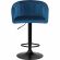 Стул барный LO_DOBRIN DARCY BLACK LM-5025_B-M_V-1922-20 синий велюр