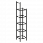 Loft Угловой проходной переходной модуль VR.L-SL.UPK-5.4.3 Чёрный металл 446*446*2280