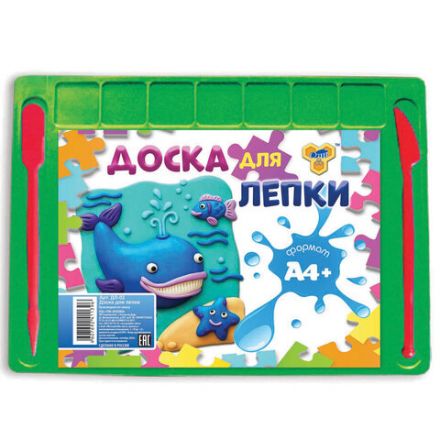 Доска для лепки А4, 280х200 мм, ассорти, 2 стека, ДЛ-02 Доска для лепки А4, 280х200 мм, ассорти, 2 стека, ДЛ-02