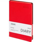 Ежедневник датированный 2026 Attache А5, 168л, 138x213мм, иск.кожа, красный Ежедневник датированный 2026 Attache А5, 168л, 138x213мм, иск.кожа, красный