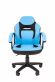 Кресло Chairman Kids 110 Россия экопремиум черный/голубой