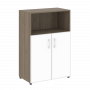 Yalta Шкаф LT.ST-2.2 R white Вяз/Стекло white 800*450*1195