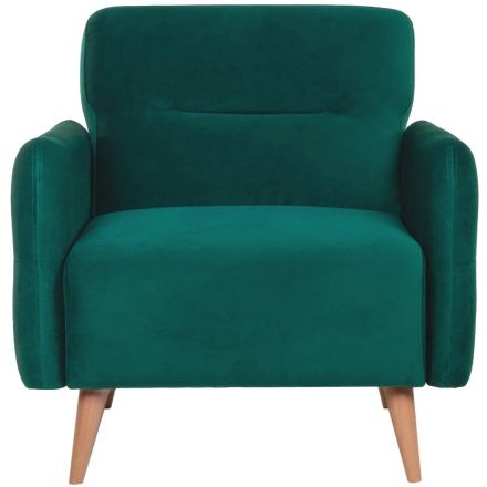 Кресло _ХД Finsoffa HYGGE Relax 1, раскл. тк. велюр Formula 668 зеленый