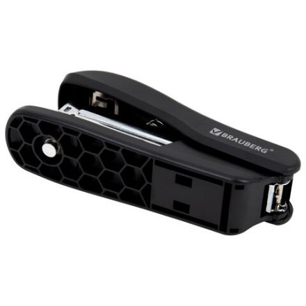 Степлер №24/6, 26/6 BRAUBERG "SX-39", до 25 листов, черный, 228590