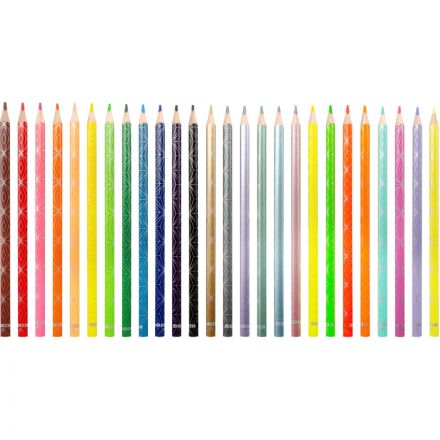 Карандаши цветные 26 цв. 3-гран, Kores Kolores Style, 93320