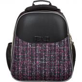 Ранец Комус Класс Basic Fashion твид черный, 2 отд., эргоном. спинка Ранец Комус Класс Basic Fashion твид черный, 2 отд., эргоном. спинка