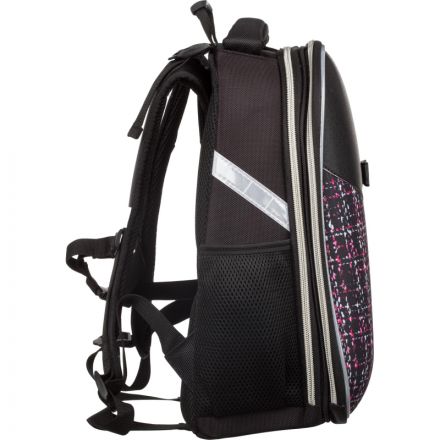 Ранец Комус Класс Basic Fashion твид черный, 2 отд., эргоном. спинка