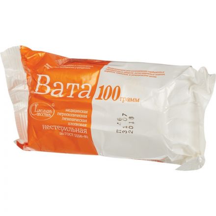 Перевяз. ср-ва Вата гигиен. нестер. 100г 150шт/уп Емельянъ Савостинъ ШК0140 Перевяз. ср-ва Вата гигиен. нестер. 100г 150шт/уп Емельянъ Савостинъ ШК0140