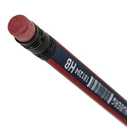 Карандаш чернографитный BRAUBERG, 1 шт., "Stripes", HB, трехгранный, с ластиком, корпус синий/красный, 181294 Карандаш чернографитный BRAUBERG, 1 шт., "Stripes", HB, трехгранный, с ластиком, корпус синий/красный, 181294