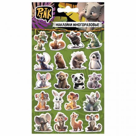 Наклейки объемные АССОРТИ, 11х20 см, PY