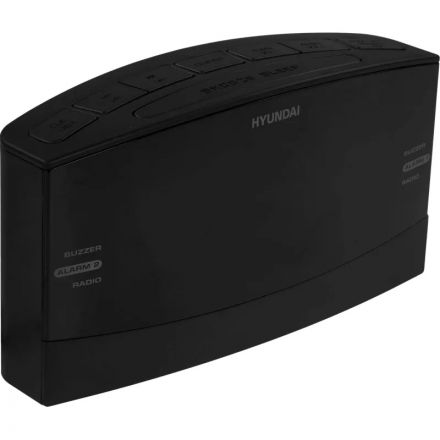 Радиобудильник Hyundai H-RCL238 черный LCD подсв:белая часы:цифровые FM Радиобудильник Hyundai H-RCL238 черный LCD подсв:белая часы:цифровые FM