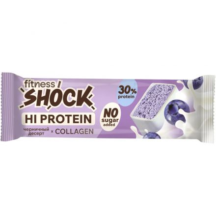 Батончик FitnessSHOCK Черничный десерт глазированный 40гx12шт/уп Батончик FitnessSHOCK Черничный десерт глазированный 40гx12шт/уп