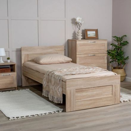 Кровать одинарная ШС_Сириуc 90х200 сонома Кровать одинарная ШС_Сириуc 90х200 сонома