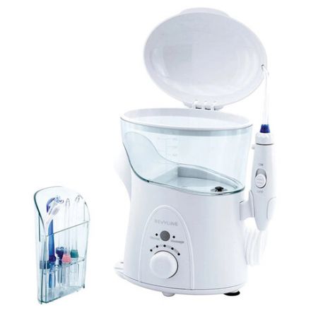 Ирригатор для полости рта REVYLINE RL 500, стационарный, емкость резервуара 0,6 л, 7 насадок, белый Ирригатор для полости рта REVYLINE RL 500, стационарный, емкость резервуара 0,6 л, 7 насадок, белый