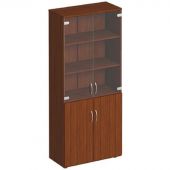 Шкаф ST_Комфорт для документов со стеклом орех французский К.379 ОФ Шкаф ST_Комфорт для документов со стеклом орех французский К.379 ОФ