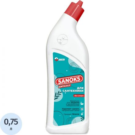 Средство для сантехники Санокс Антикальк 750гр Средство для сантехники Санокс Антикальк 750гр