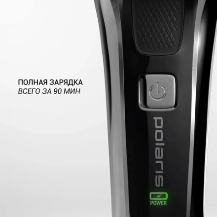 Электробритва POLARIS PMR 0305R PRO 5, 3 головки, аккумулятор, сухое и влажное бритье, черная, 51919 Электробритва POLARIS PMR 0305R PRO 5, 3 головки, аккумулятор, сухое и влажное бритье, черная, 51919