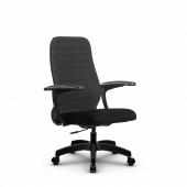 Кресло Метта SU-CM-10P темно-серое/черное Pl