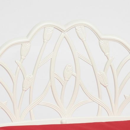 Скамья Secret De Maison Strauss (Штраус) + подушка алюминиевый сплав, 99*56*76, butter white