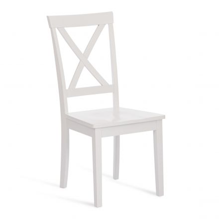 Стул Tetchair GOLFI (Гольфи), дерево гевея/мдф, 44x54x95, pure white (402)