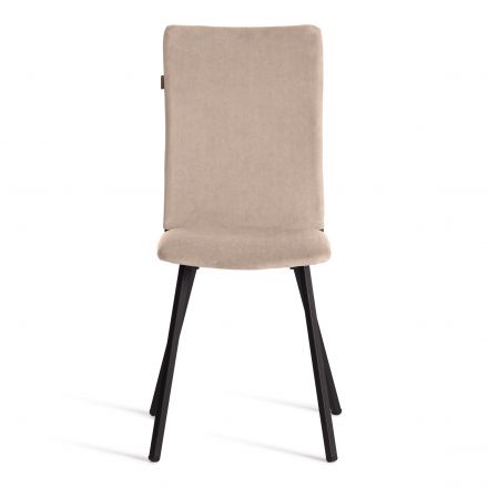 Стул обеденный La Rousse флок , бежевый/черный, 7, 49х50х93