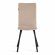 Стул обеденный La Rousse флок , бежевый/черный, 7, 49х50х93