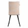 Стул обеденный La Rousse флок , бежевый/черный, 7, 49х50х93