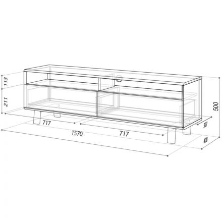 Туба Avizo под ТВ д.парма/графит145T003