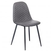Стул Tetchair STORM (mod. 807) , металл/вельвет, 46 х 53 х 87 х 49 см, серый/антрацит, G062-40